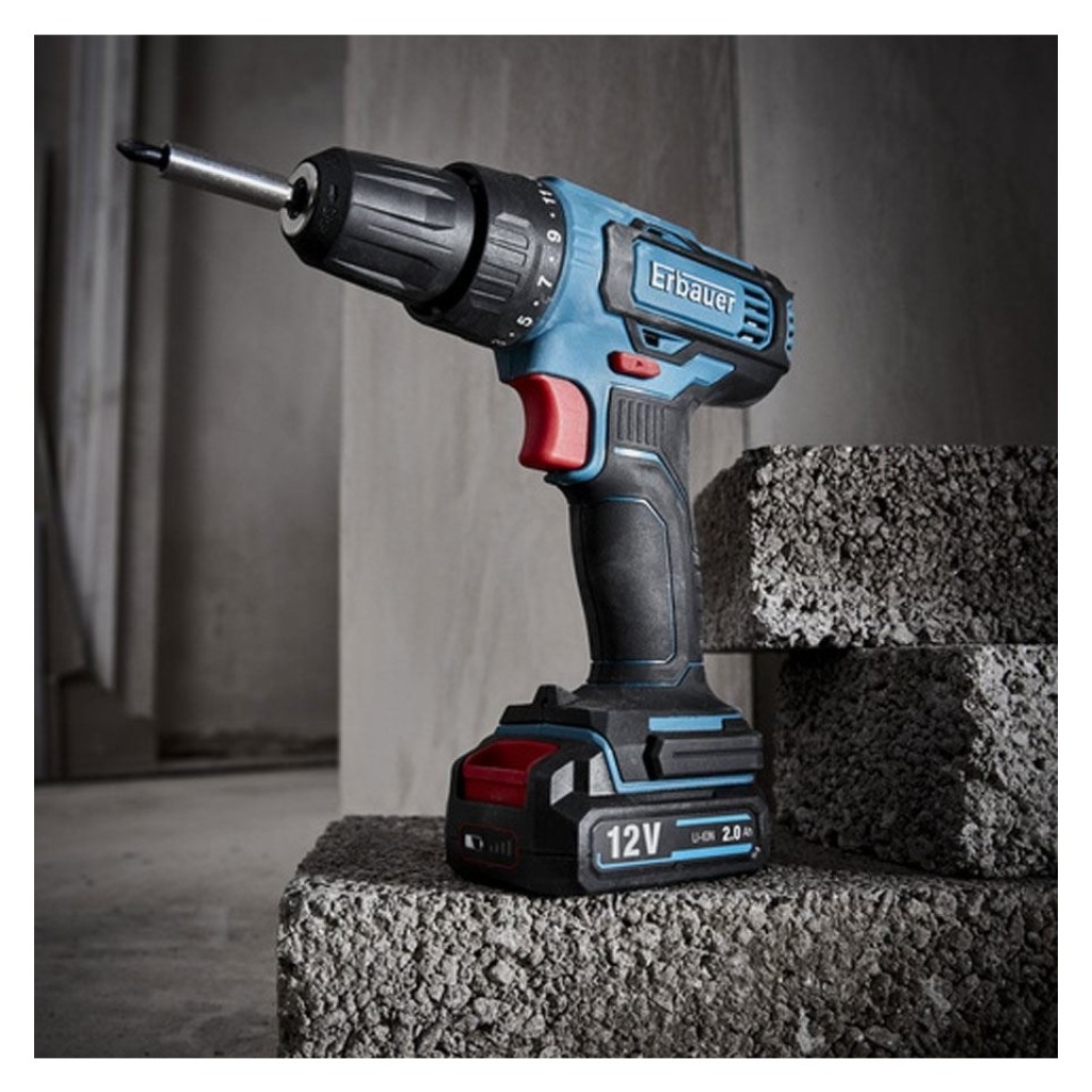 Erbauer Akülü Viadalama Çift Akü  12V EDD12-LI-2