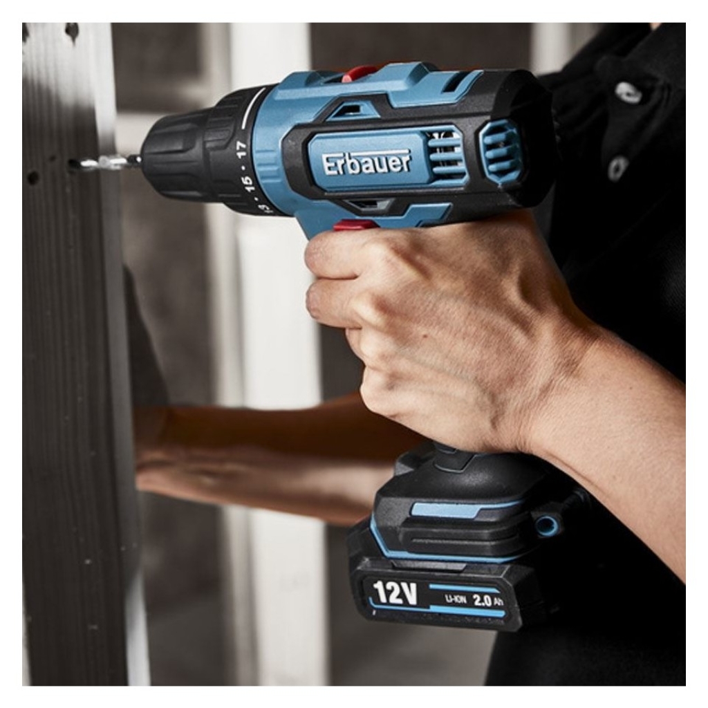 Erbauer Akülü Viadalama Çift Akü  12V EDD12-LI-2