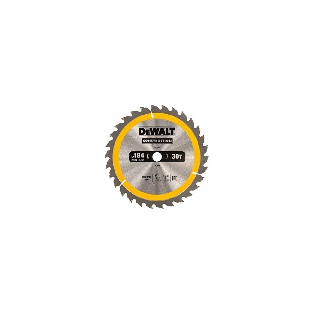 Dewalt DT1940 184X16 Göbek 30 Diş Ahşap Testere