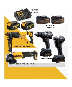 Dewalt SET-DCH263NT-DCG407NT-DCK200MP2T-DCB116-4 Adet 5 Ah Akü