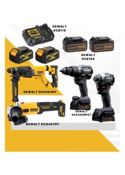 Dewalt SET-DCH263NT-DCG407NT-DCK200MP2T-DCB116-4 Adet 5 Ah Akü