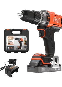 Dewalt Black&decker BLD682D1XK-QW 18V Powerconnect™ Kömürsüz Şarjlı Matkap/vidalama (1 x 2.0AH Akü, 1A Şarj