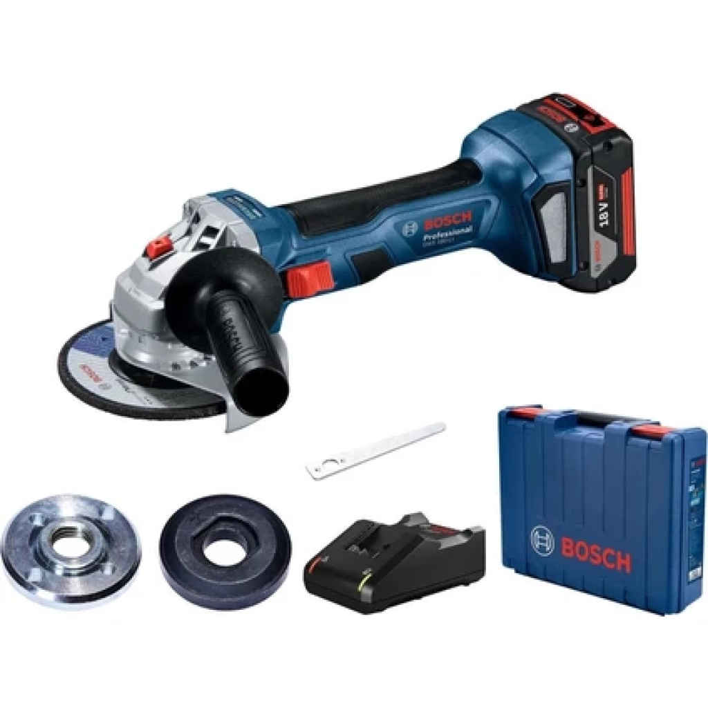 Bosch Professional GWS 180-LI 4.0 Ah Tek Akülü Taşlama Makinesi - 06019H9025
