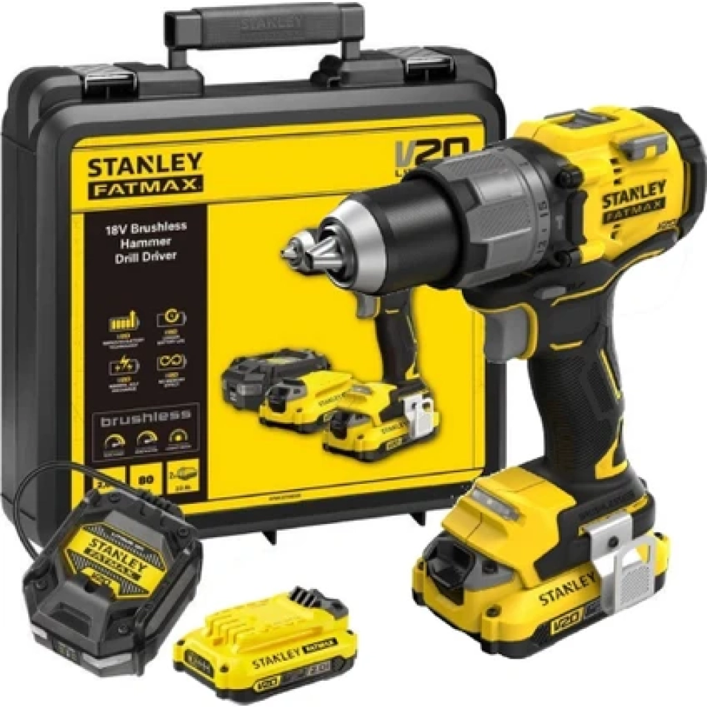 Stanley Şarjlı Matkap Darbeli Çift Akü SFMCD726D2