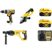 Dewalt DCD996NT + DCG412 Nt + DCH133NT + 2x4 Ah Akü + 1 x Dolum Cihazı