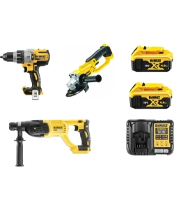 Dewalt DCD996NT + DCG412 Nt + DCH133NT + 2x4 Ah Akü + 1 x Dolum Cihazı