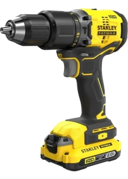 Stanley 18V 2.0AH V20 Li-Ion Çift Akülü Kömürsüz Darbeli Matkap SBD715D2K-TR