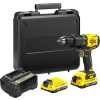 Stanley 18V 2.0AH V20 Li-Ion Çift Akülü Kömürsüz Darbeli Matkap SBD715D2K-TR