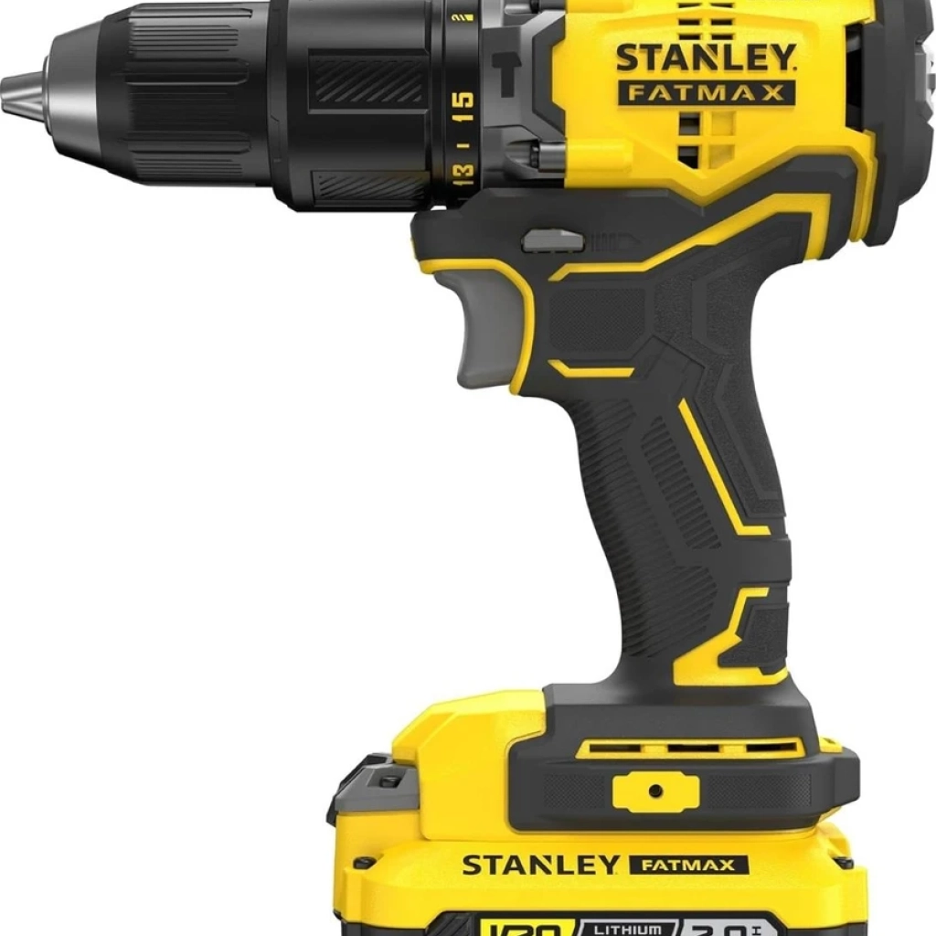 Stanley 18V 2.0AH V20 Li-Ion Çift Akülü Kömürsüz Darbeli Matkap SBD715D2K-TR
