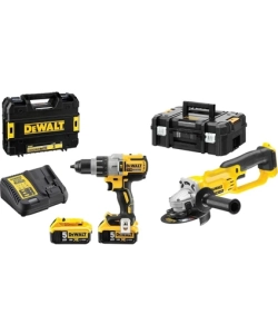 Dewalt DCD996NT + DCG412NT 2 Makine + 2 Adet 5 Amper Akü + 1 Şarj Cihazı Çantalı Set