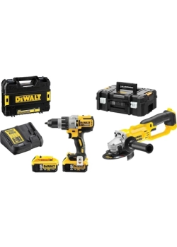 Dewalt DCD996NT + DCG412NT 2 Makine + 2 Adet 5 Amper Akü + 1 Şarj Cihazı Çantalı Set