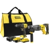 Stanley Kömürsüz 2'li Set 18V Stanley® Fatmax® V20, Darbeli Matkap +  Sds+ Darbeli Çekiç, 1X4AH, 1X2AH Akü, Şarj Cihazı ve Soft Çanta