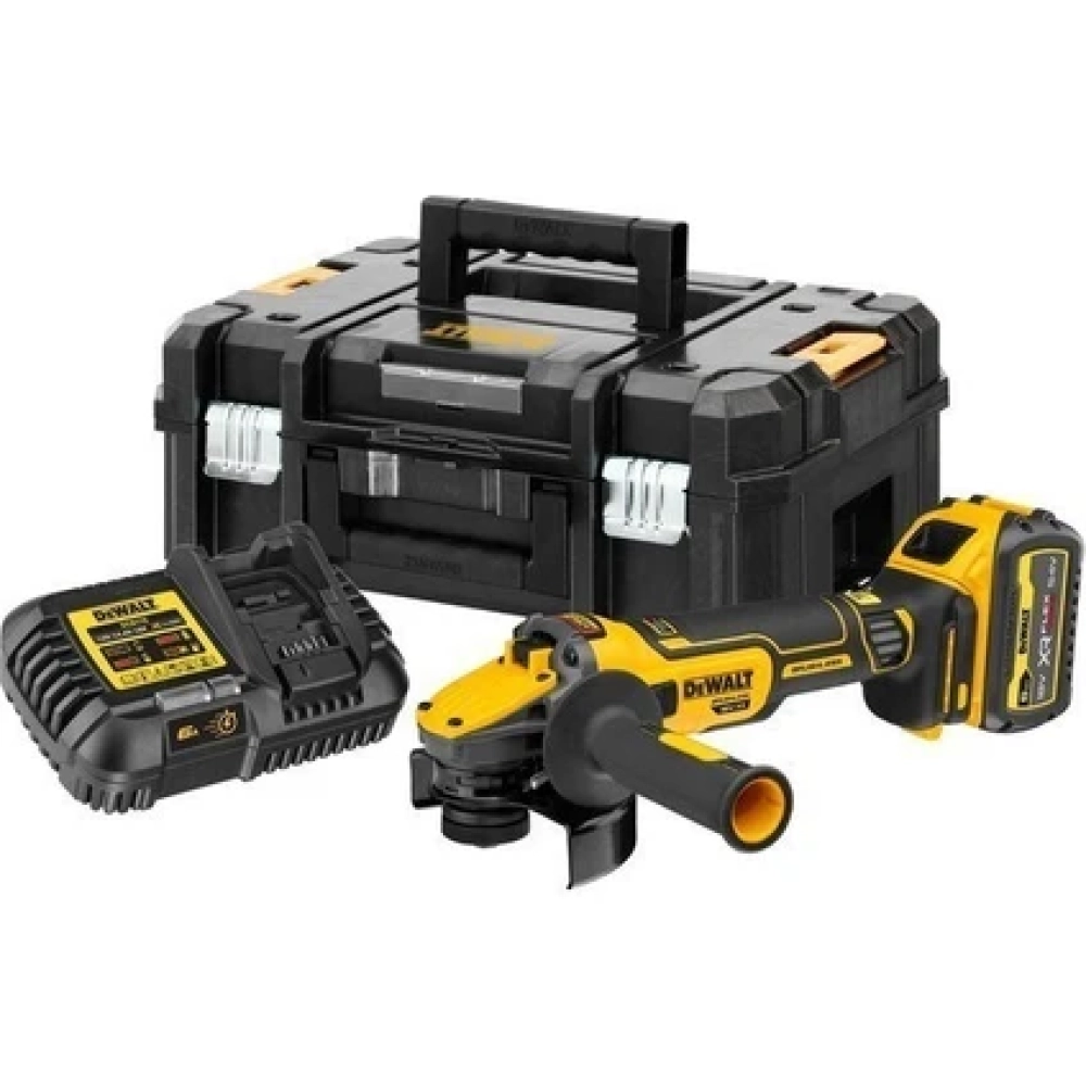 Dewalt DCG409T1 18V 125 MM Akülü Taşlama Makinesi 950 W Güç Özellikleri ile Dayanıklı Gövde