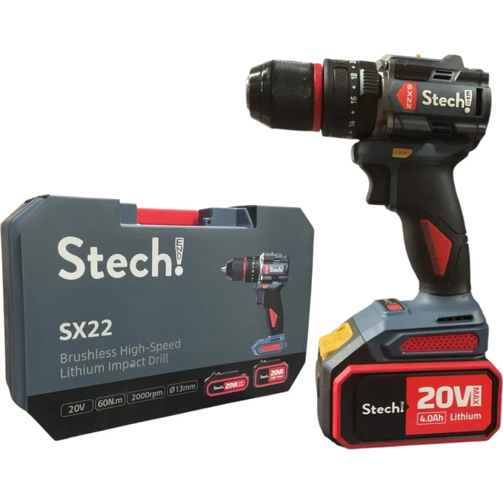 Stech-End Akülü Darbeli Vidalama 4.0 Ah 20V SX22