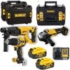 Dewalt DCD805 + DCH133 + DCG407 3’lü Set (2X5AH Xr Akü, Şarj Cihazı, Tstak Çantalı)