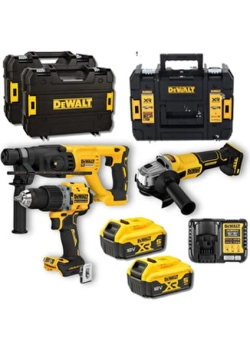 Dewalt DCD805 + DCH133 + DCG407 3’lü Set (2X5AH Xr Akü, Şarj Cihazı, Tstak Çantalı)
