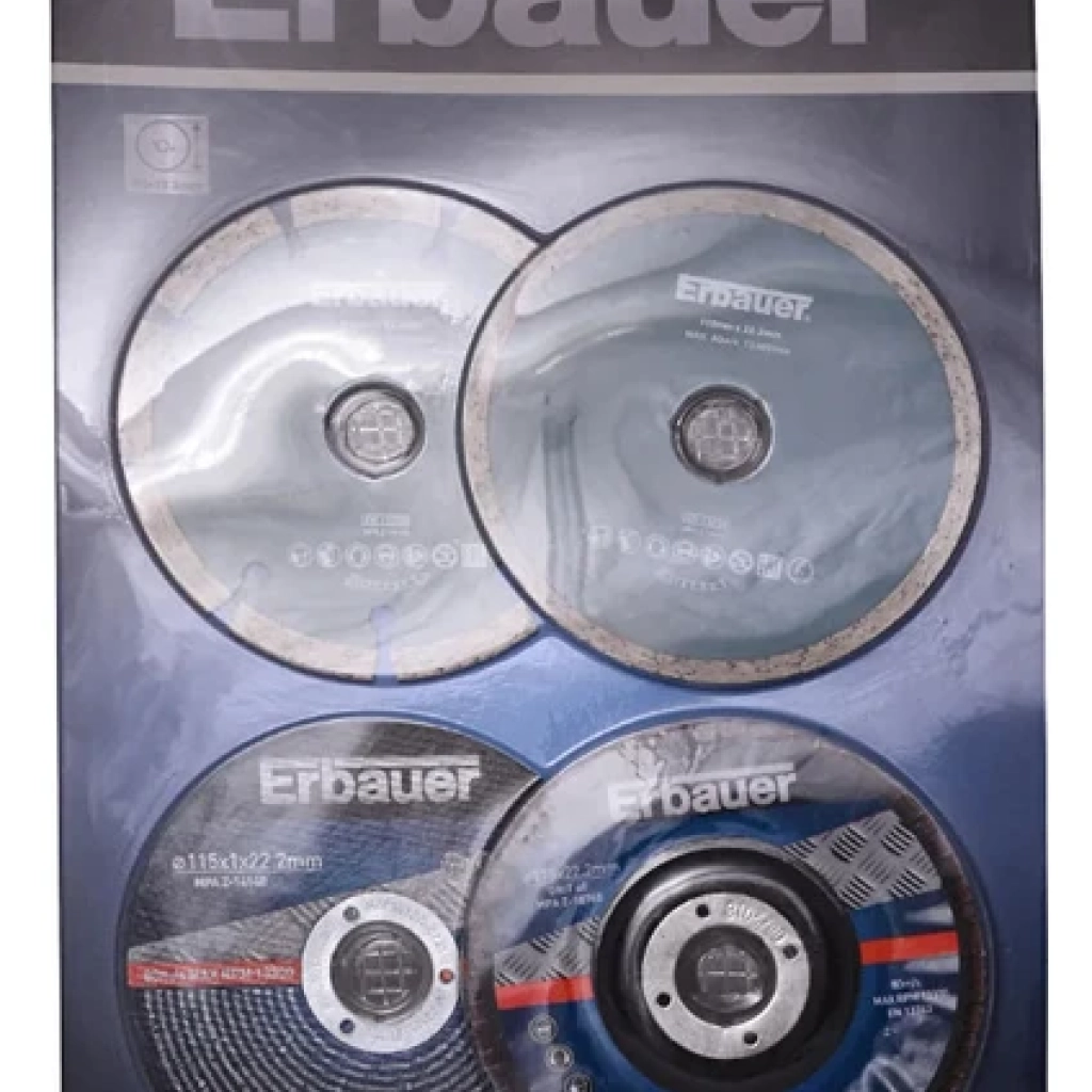 Erbauer 115 mm Taşlama Diski 4'lü Paket