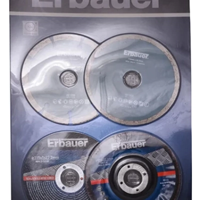 Erbauer 115 mm Taşlama Diski 4'lü Paket