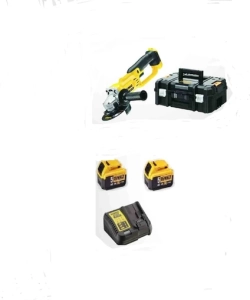 Dewalt DCG412NT Avuç İçi Taşlama ( 125 mm ) 2 Adet 5 Amper Akü 1 Adet Dolum Cihazı