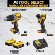 Dewalt DCD805NT (90 NM)+DCF850NT ( 200 Nm )+2x4 Ah Akü+ 1 Adetdolum Cihazı