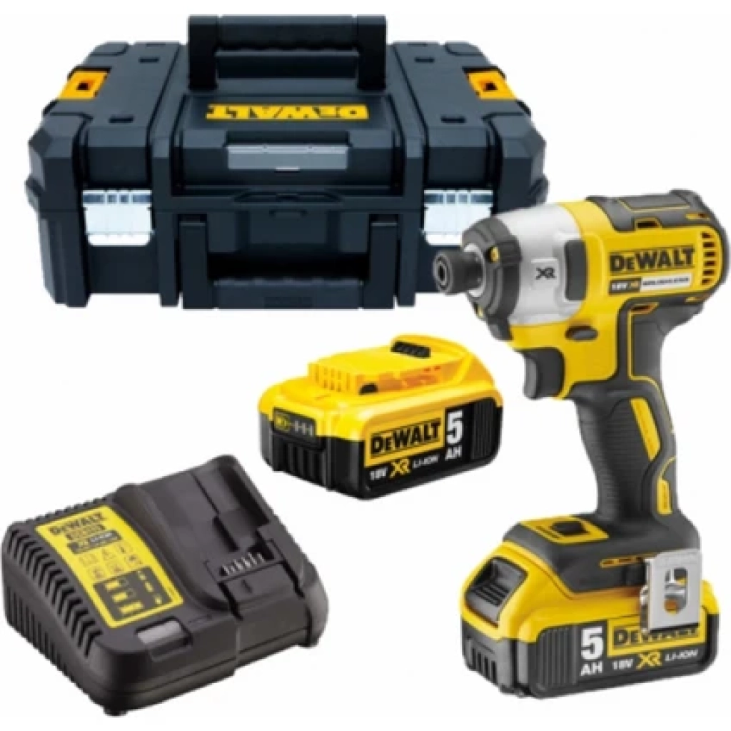 Dewalt DCF887P2-QW 18V/5.0AH Li-Ion Çift Akülü Kömürsüz Profesyonel Darbeli Tornavida