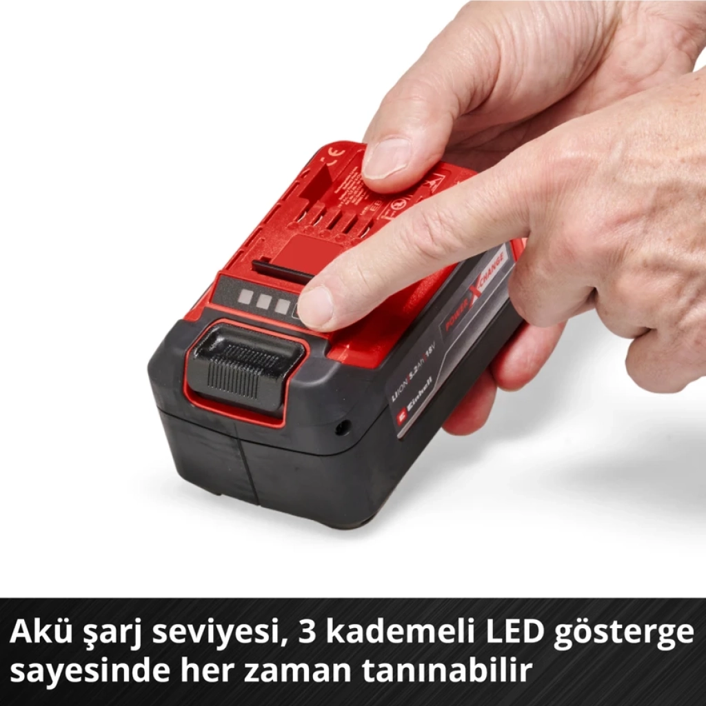 Einhell 5.2 Ah ABS Akü Power X-Change (Li-Ion Akü, 18 V, 5.2 Ah, Tüm Power X-Change cihazları ile uyumlu) - 4511437