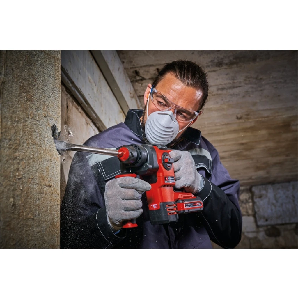 Einhell HEROCCO Professional Akülü Kırıcı Delici 18/20 Power X-Change (18 V, Kömürsüz, 2.2 J, SDS-plus, Pnömatik Darbe Mekanizması, Derinlik Mesnedi, 