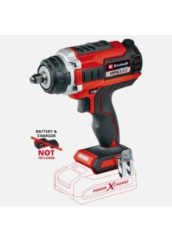 Einhell Professional Akülü Darbeli Somun Sıkma IMPAXXO 18/400 Power X-Change (Li-Ion, 18 V, 400 Nm, 3 Vitesli Şanzıman, Kömürsüz Motor, Akü ve Şarj Ci
