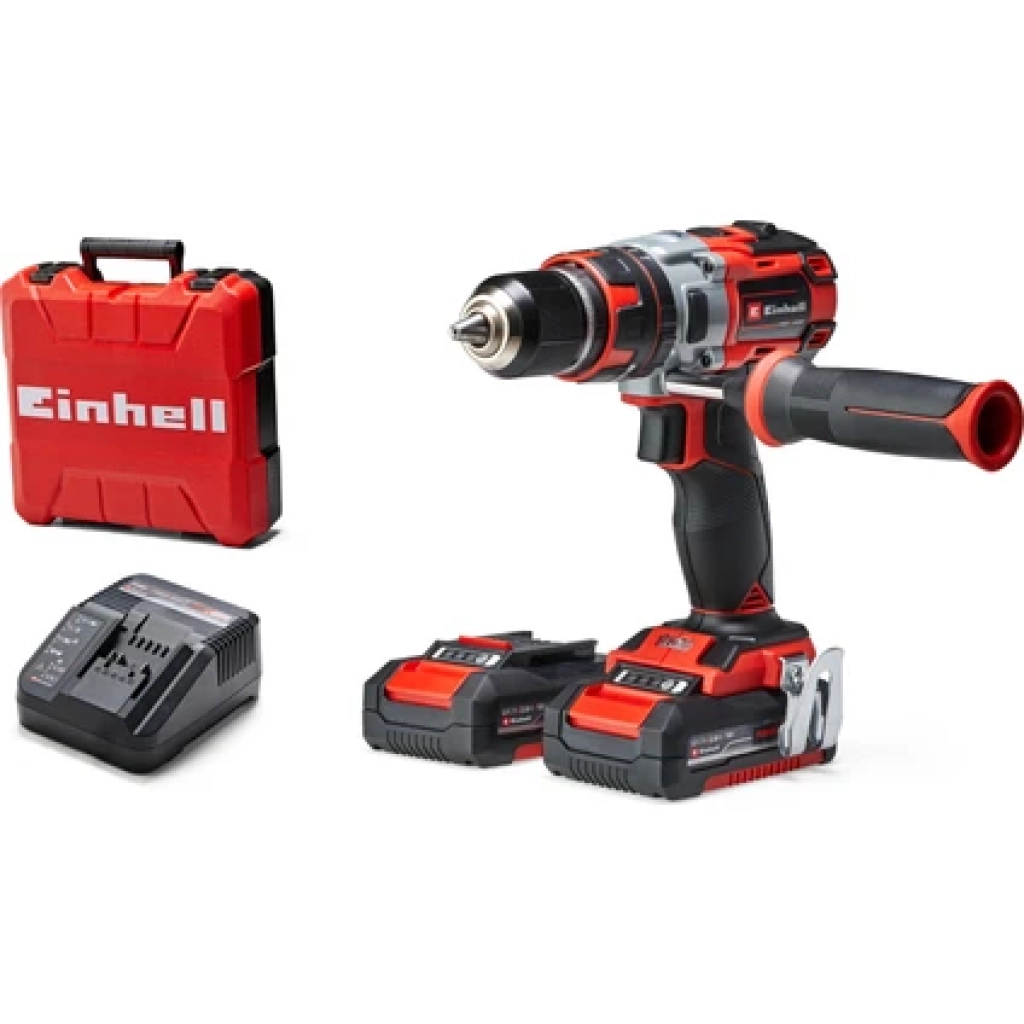 Einhell TE-CD 18 Li-i Kömürsüz Power X-Change Akülü Darbeli Vidalama (darbe fonksiyonlu, Li-Ion, 18 V, 2 hız, 60 Nm, LED ışık, çanta, 2x 2,0 Ah akü ve