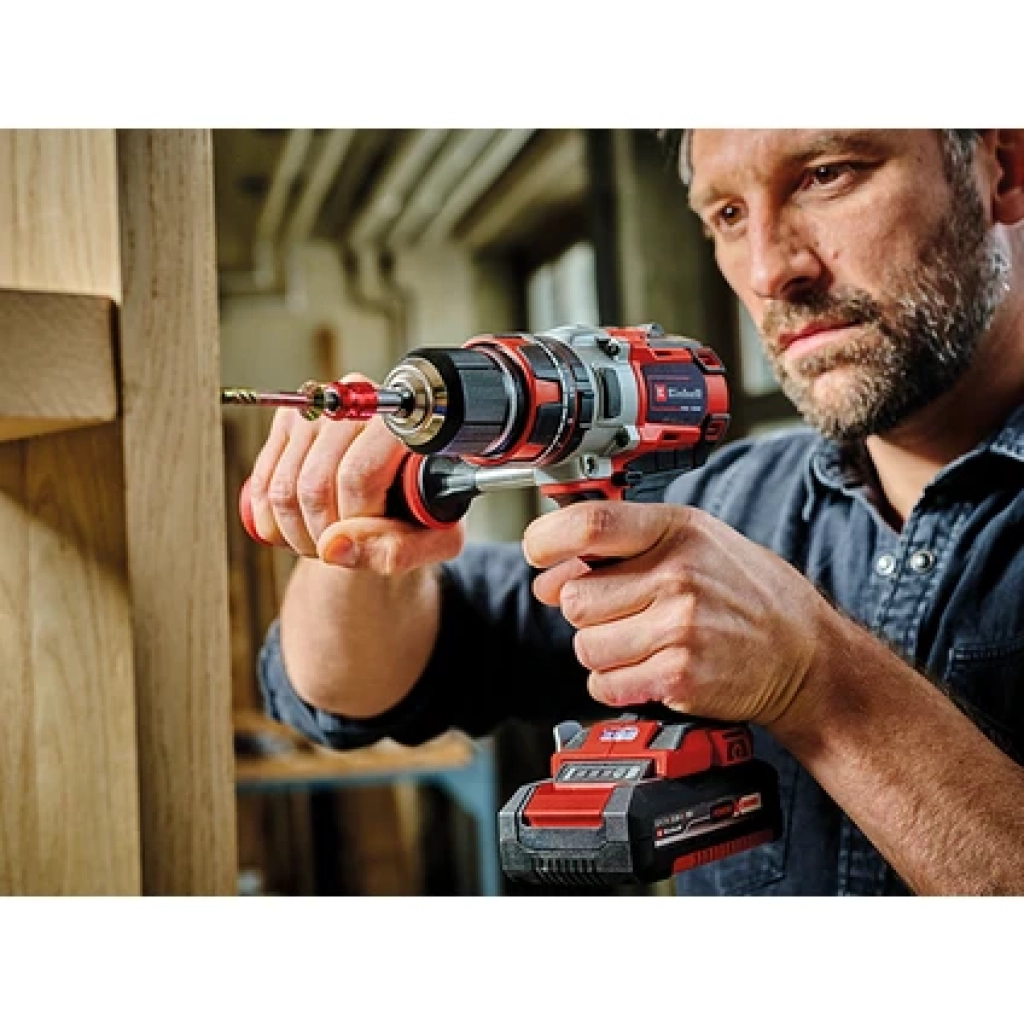 Einhell TE-CD 18 Li-i Kömürsüz Power X-Change Akülü Darbeli Vidalama (darbe fonksiyonlu, Li-Ion, 18 V, 2 hız, 60 Nm, LED ışık, çanta, 2x 2,0 Ah akü ve