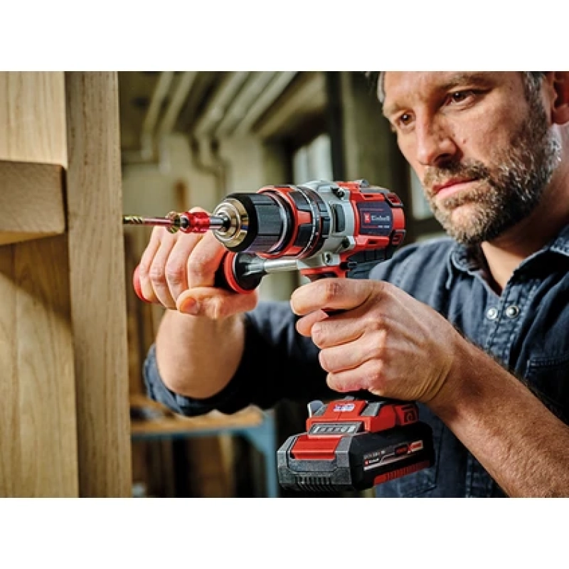 Einhell TE-CD 18 Li-i Kömürsüz Power X-Change Akülü Darbeli Vidalama (darbe fonksiyonlu, Li-Ion, 18 V, 2 hız, 60 Nm, LED ışık, çanta, 2x 2,0 Ah akü ve