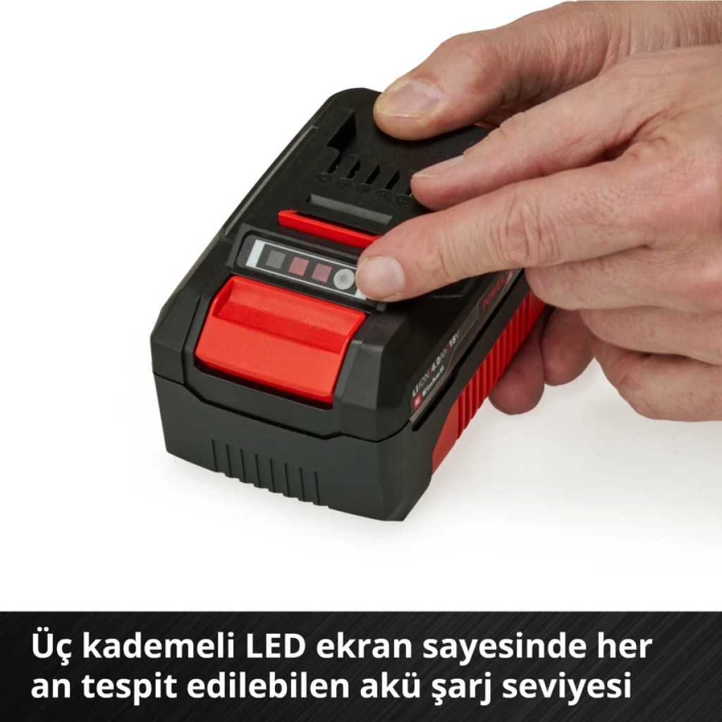 Orijinal Einhell Akü ve Şarj Cihazı Başlangıç Kiti Power X-Change (Akü, Li-Ion, 18 V, 4.0 Ah Akü ve Hızlı Şarj Cihazı,  Tüm Power X-Change cihazları i