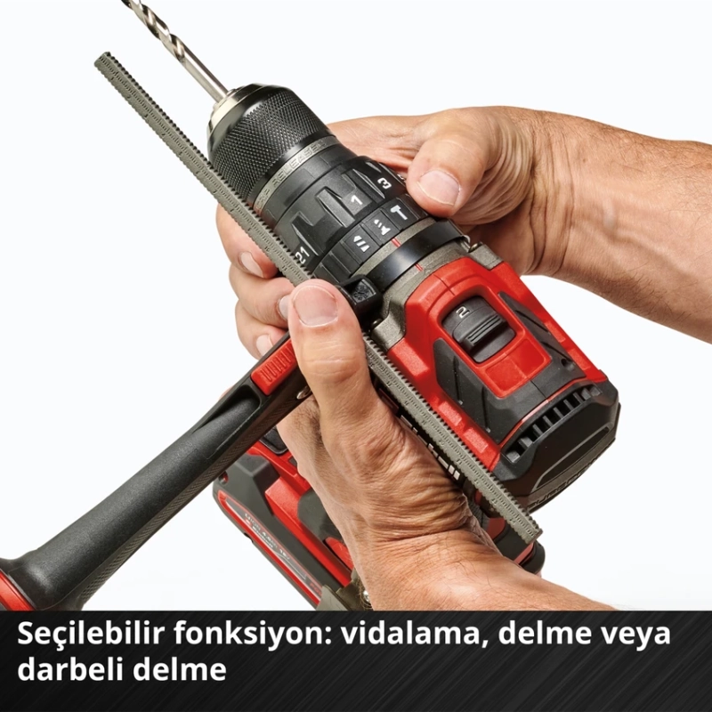Einhell Professional Akülü Darbeli Vidalama TP-CD 18/120 Li-i BL-Solo Power X-Change (18 V, kömürsüz, 120 Nm, darbeli delme fonksiyonu, 13 mm mandren,