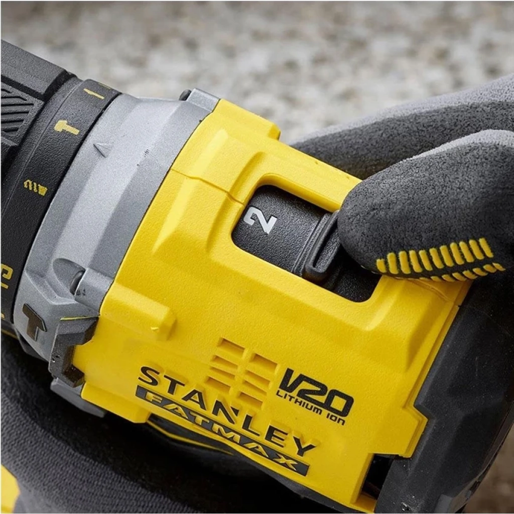 Stanley SBD715D2K 18V 2.0AH V20 Li-Ion Çift Akülü Kömürsüz Darbeli Matkap ve Vidalama