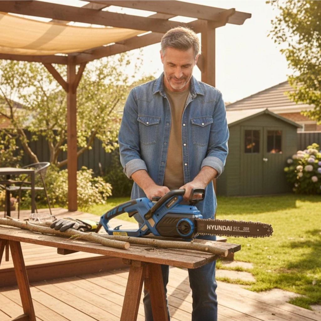 Hyundai HYC220 Elektrikli Testere 2200W 41CM Kılavuz