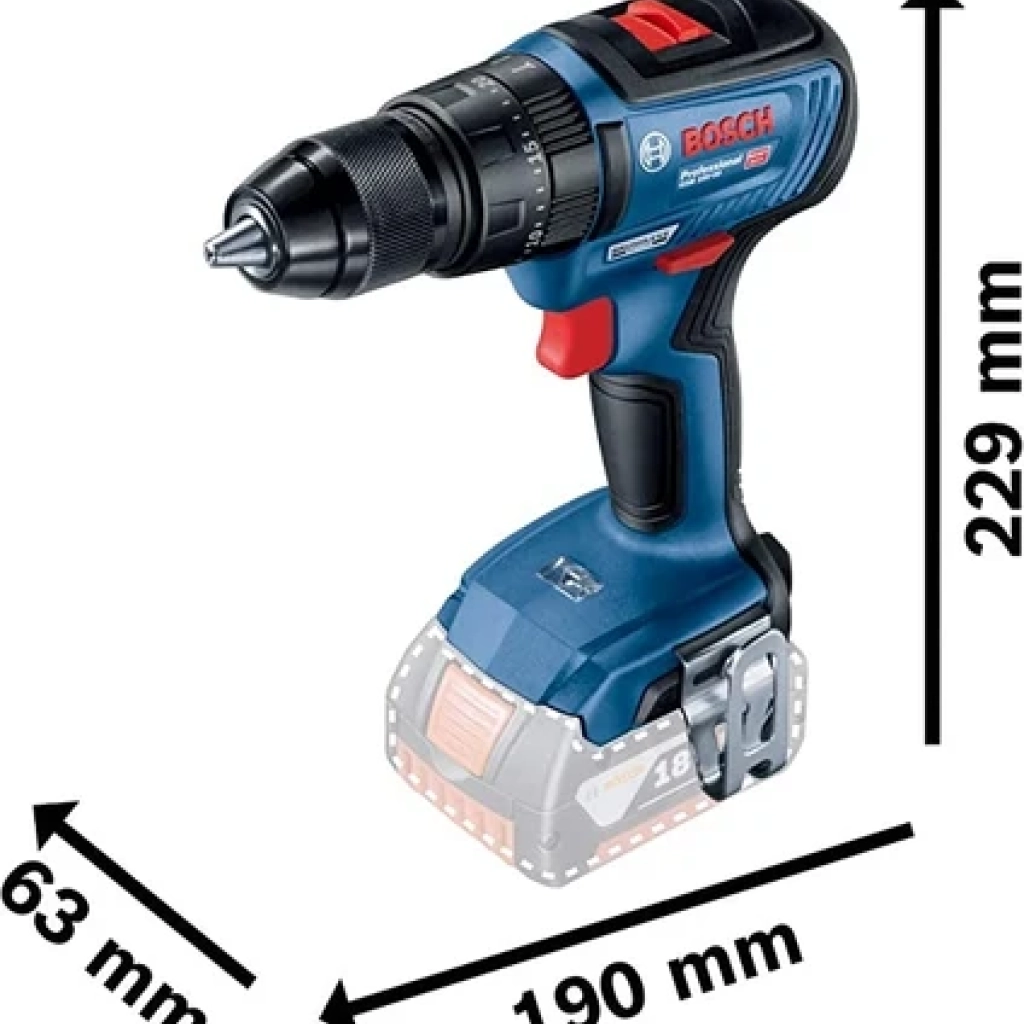 Bosch GSB 18V-50 Professional Akülü Darbeli Vidalama - (Akü ve Şarj Cihazı Dahil Değil) - 06019H5102