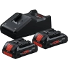 Professional 18 Volt Akü Şarj Cihazı Seti (2 x Procore 4,0 Ah Li-Ion Akü + Gal 18V-40 Şarj Cihazı, Modül, Karton Kutuda)