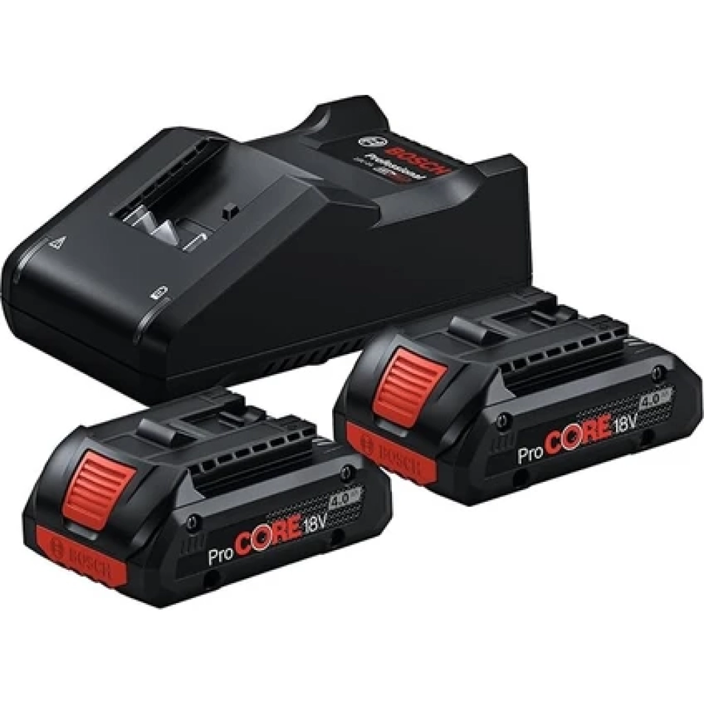 Professional 18 Volt Akü Şarj Cihazı Seti (2 x Procore 4,0 Ah Li-Ion Akü + Gal 18V-40 Şarj Cihazı, Modül, Karton Kutuda)