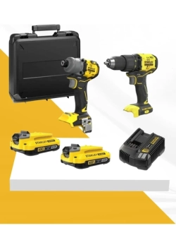 Stanley V 20 SBD715-SFMCF830B-XJ 2 Li Set Vidalama+Torklu-2 Ah 2 Adet Akü+Şarjcihazı