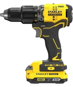 Stanley V20 18V Kablosuz Darbeli Matkap 2.0Ah Akü ile Yüksek Tork ve LED Işık