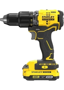 Stanley V20 18V Kablosuz Darbeli Matkap 2.0Ah Akü ile Yüksek Tork ve LED Işık
