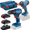 Bosch 2'li Darbeli Vidama ve Matkap Akülü Set GDX 18V-285+GSB 185-LI 2x2 Ah 06019N2124