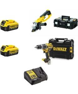 Dewalt Dcd796Nt Darbeli Matkap Ve Dcg412Nt Şarjlı Avuç Taşlama Makinası