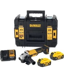 Dewalt DCG407P2T 18V 5.0 Ah Çift Akülü 125MM Kömürsüz Avuç Taşlama