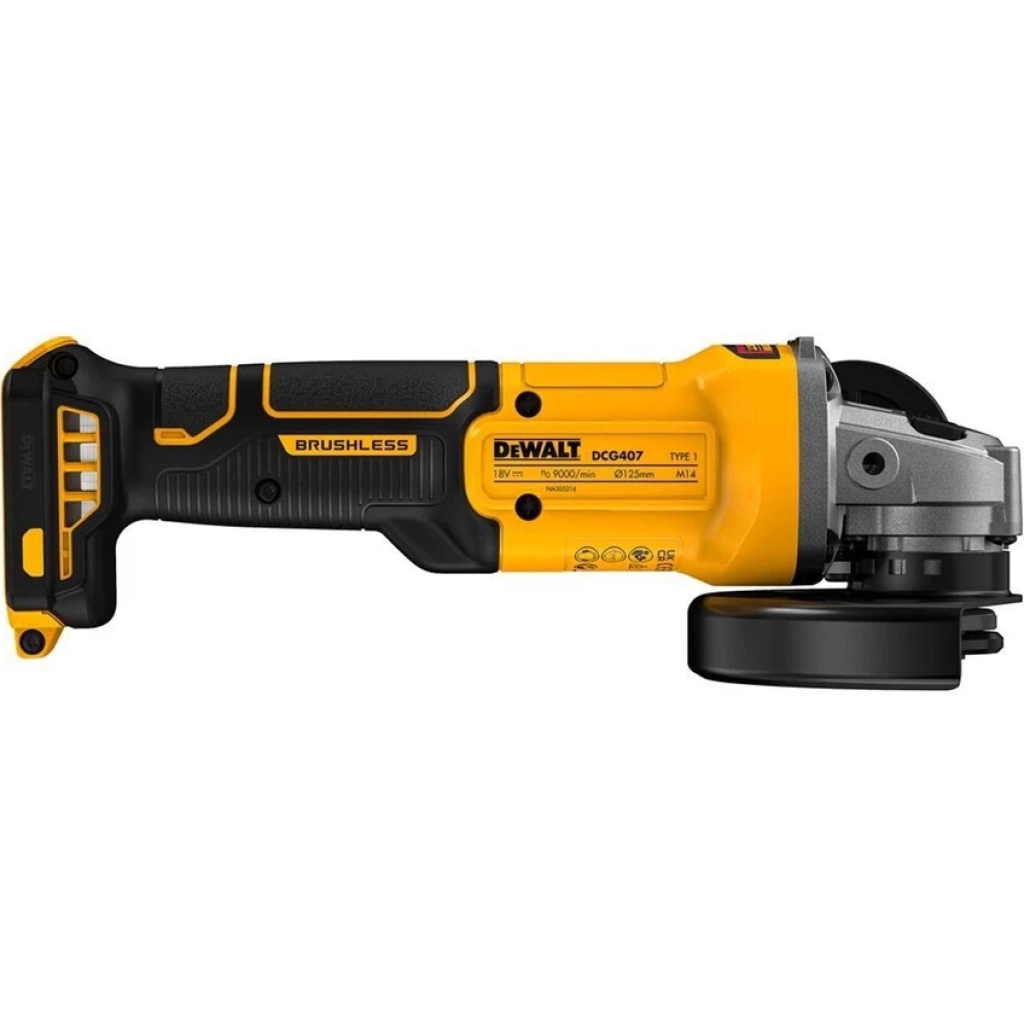 Dewalt DCG407P2T 18V 5.0 Ah Çift Akülü 125MM Kömürsüz Avuç Taşlama