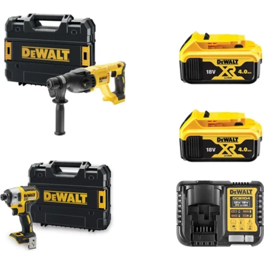 Dewalt DCH133NT + DCF887NT + 2×4 Ah Akü + Şarj Cihazı