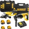 Dewalt DCH133NT Şarjlı Kırıcı Delici 2.6J+DCG412 Şarjlı Avuç Taşlama+4x 5AH Akü+1x Dolum Cihazı