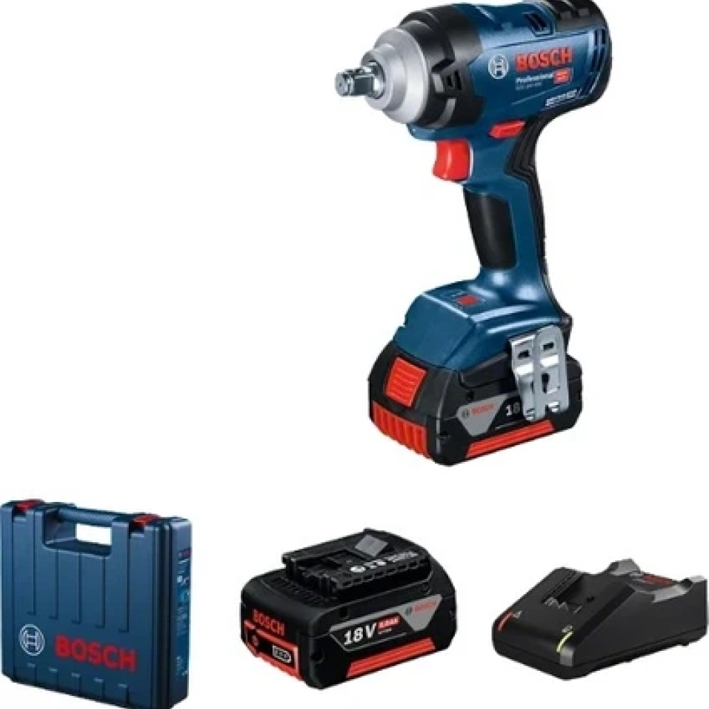 Bosch GDS 18V-400 Darbeli Somun Sıkma Çift Akü (2X5.0 AH)