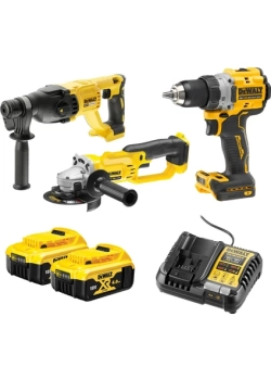 Dewalt DCD805NT + DCG412NT+ DCH133NT + 2 Adet 4 Amper Akü + 1 Adet Dolum Cihazı ( Hepsi Takım Çantalı )