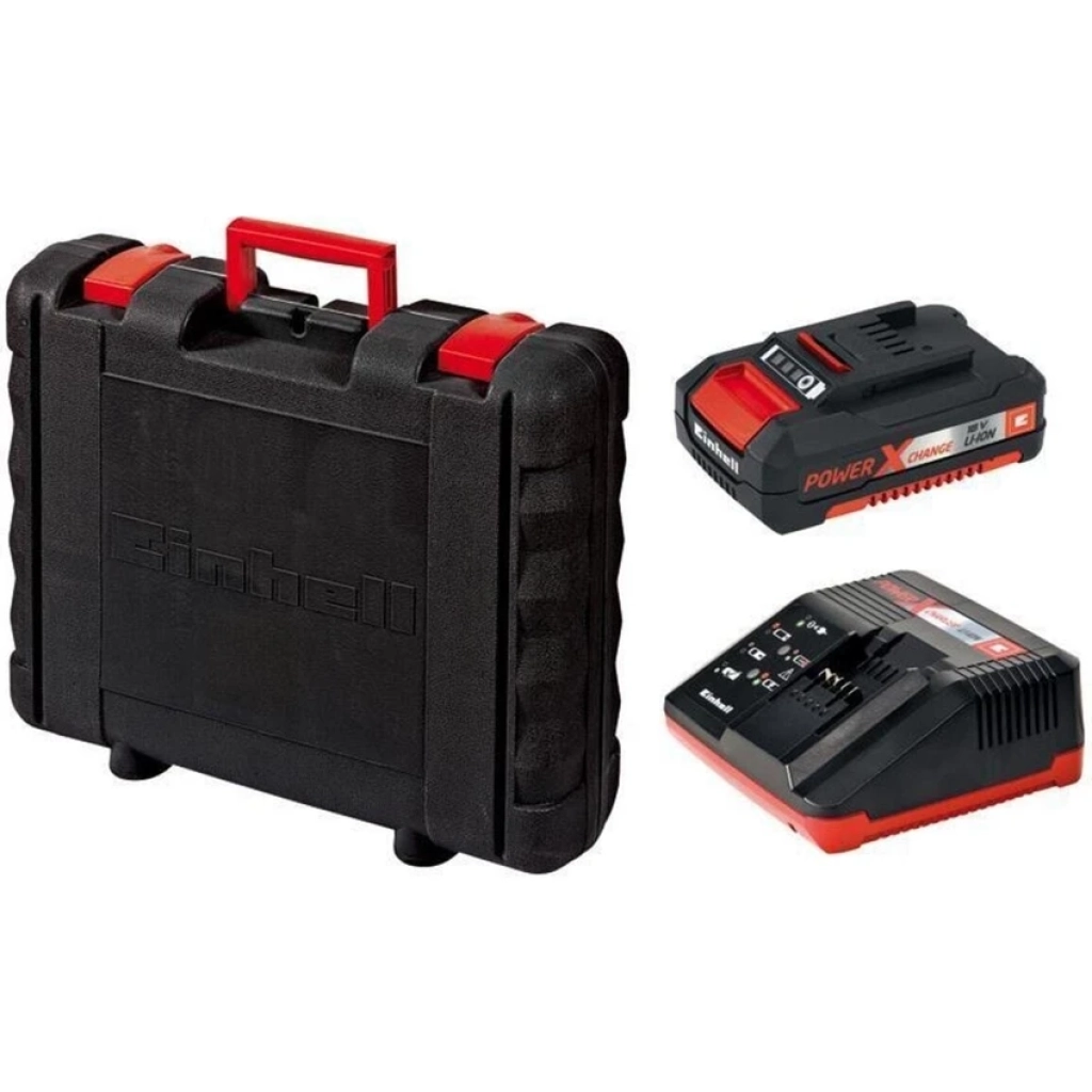 Einhell 18V Li-Ion Akülü Darbesiz Vidalama – 2 Vites, LED Işıklı, 30 dk Hızlı Şarj, Profesyonel ve Ev Kullanımına Uygun